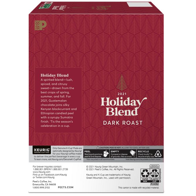Peet_s Coffee Holiday Blend K-Cup Pods