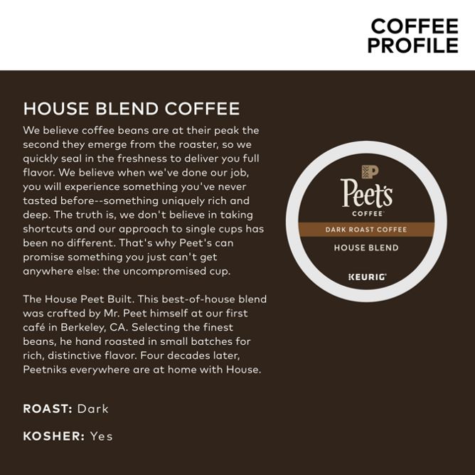 Peet_s Coffee House Blend K-Cup Pods