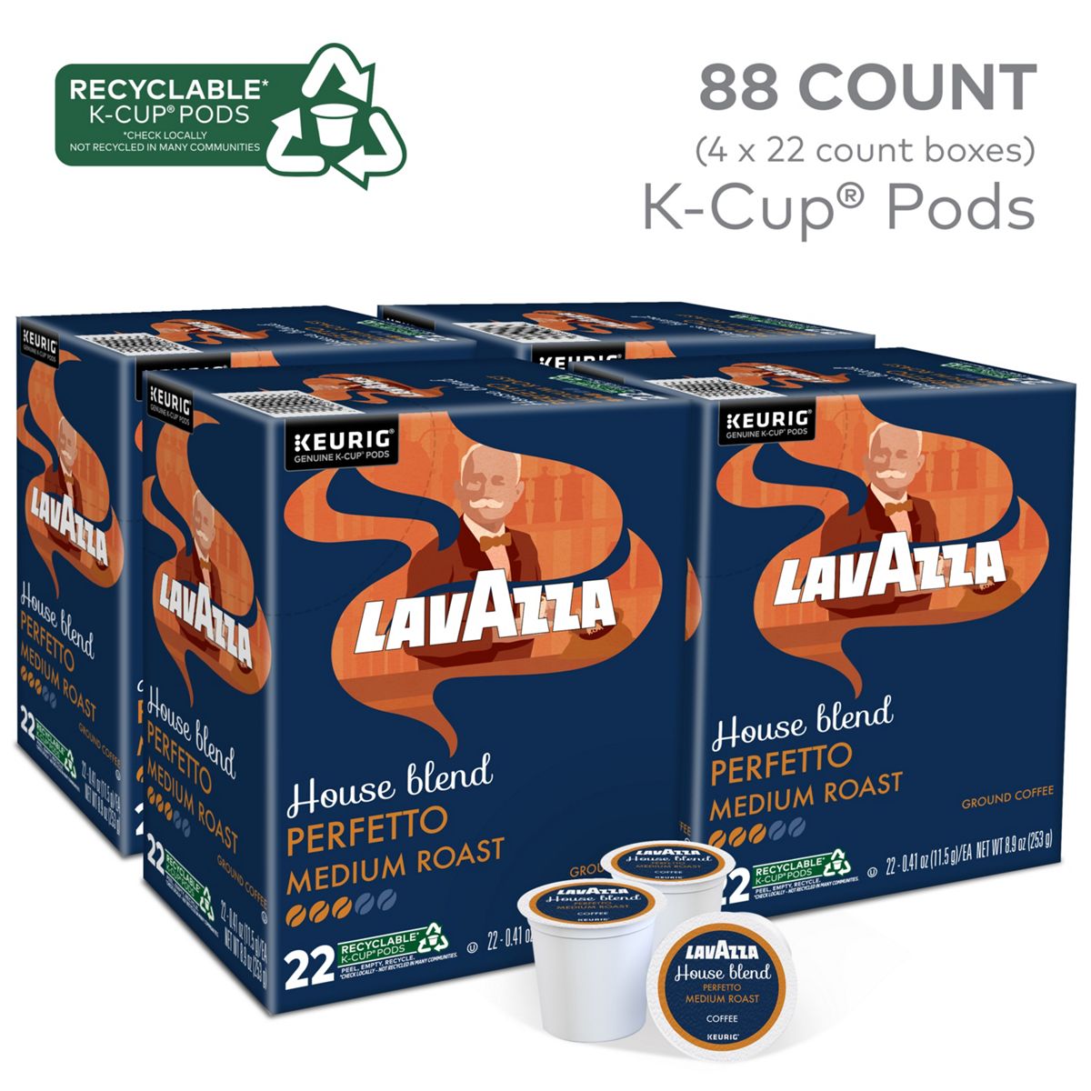 Lavazza House Blend Perfetto K-Cup Pods