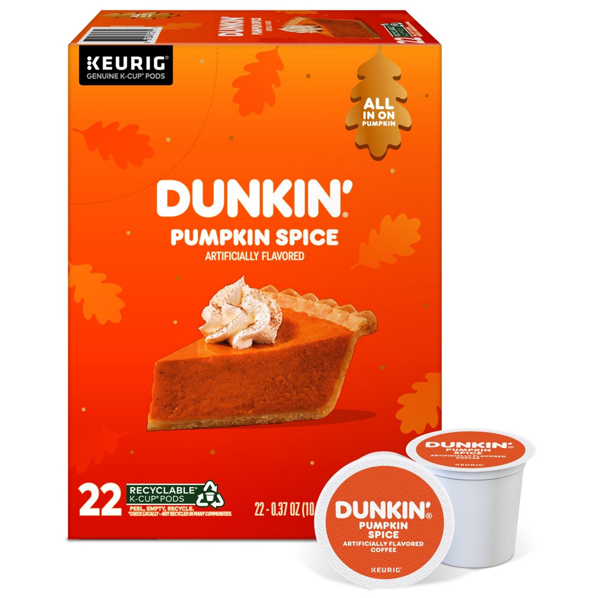 Dunkin' Pumpkin Spice Coffee K-Cup Pods