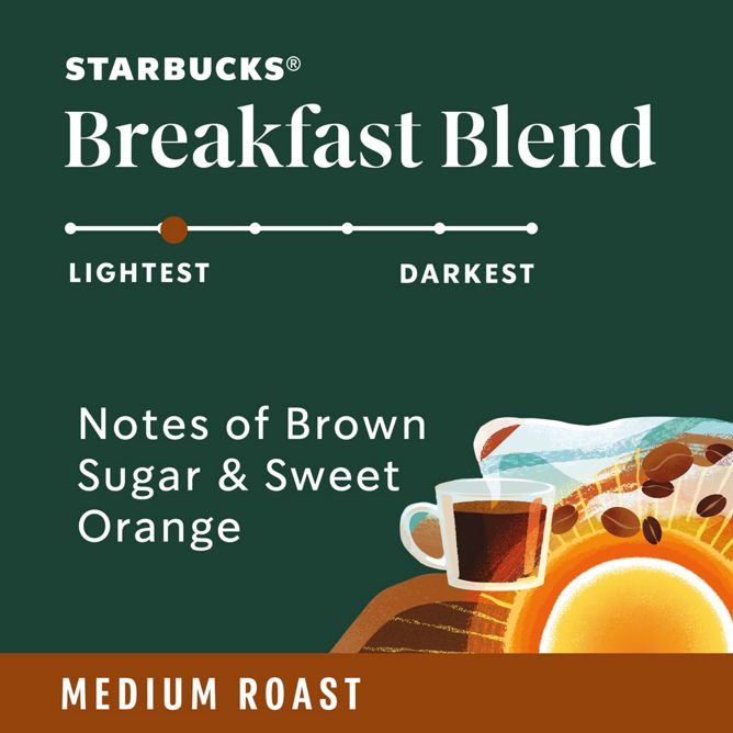 Starbucks Coffee Breakfast Blend K-Cup Pods