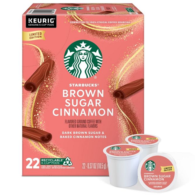 Starbucks Coffee Brown Sugar Cinnamon K-Cup Pods