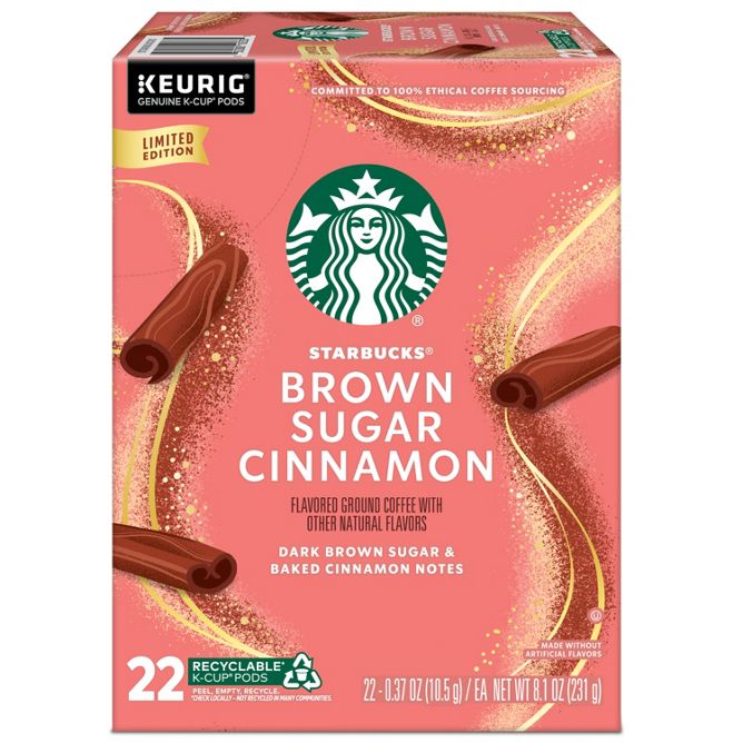 Starbucks Coffee Brown Sugar Cinnamon K-Cup Pods