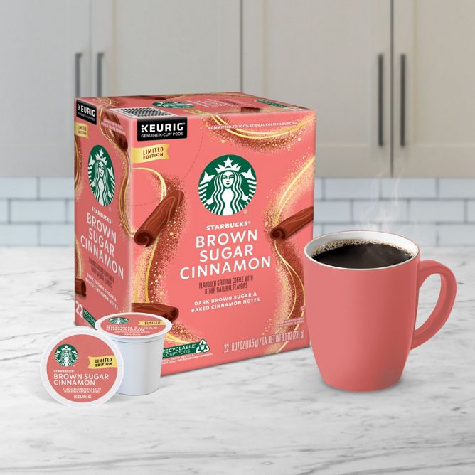 Starbucks Coffee Brown Sugar Cinnamon K-Cup Pods