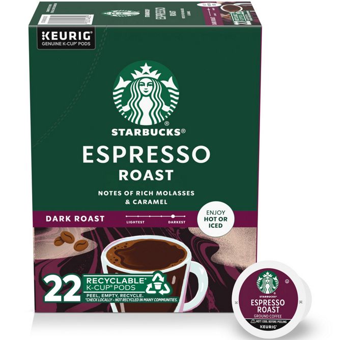 Starbucks Coffee Espresso Roast K-Cup Pods