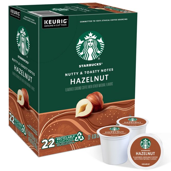 Starbucks Coffee Hazelnut K-Cup Pods
