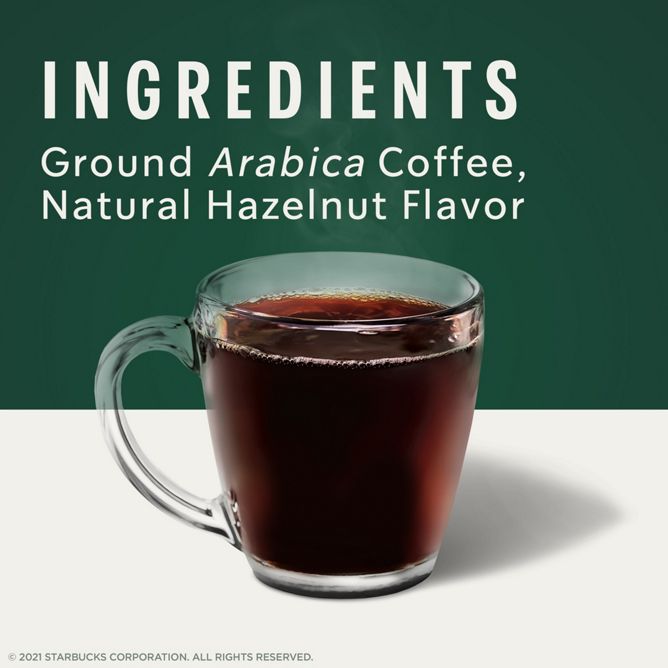 Starbucks Coffee Hazelnut K-Cup Pods