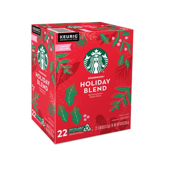 Starbucks Coffee Holiday Blend K-Cup Pods