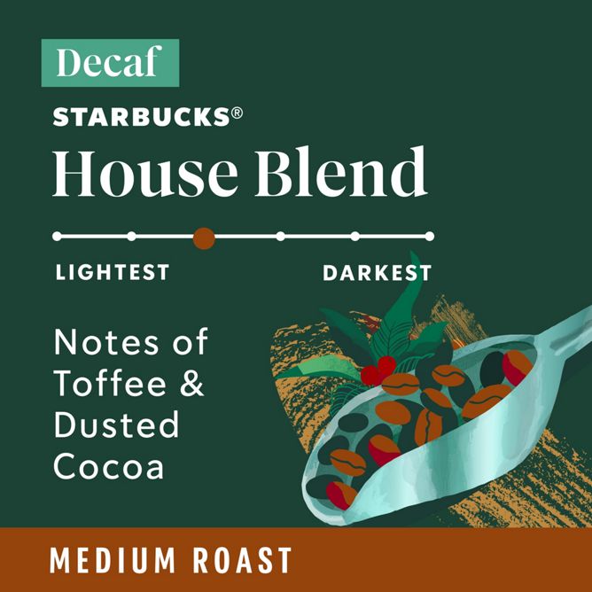 Starbucks Coffee House Blend - Decaf K-Cup Pods