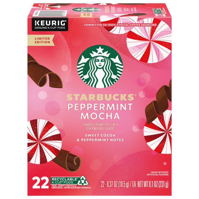 Starbucks Coffee Peppermint Mocha K-Cup Pods