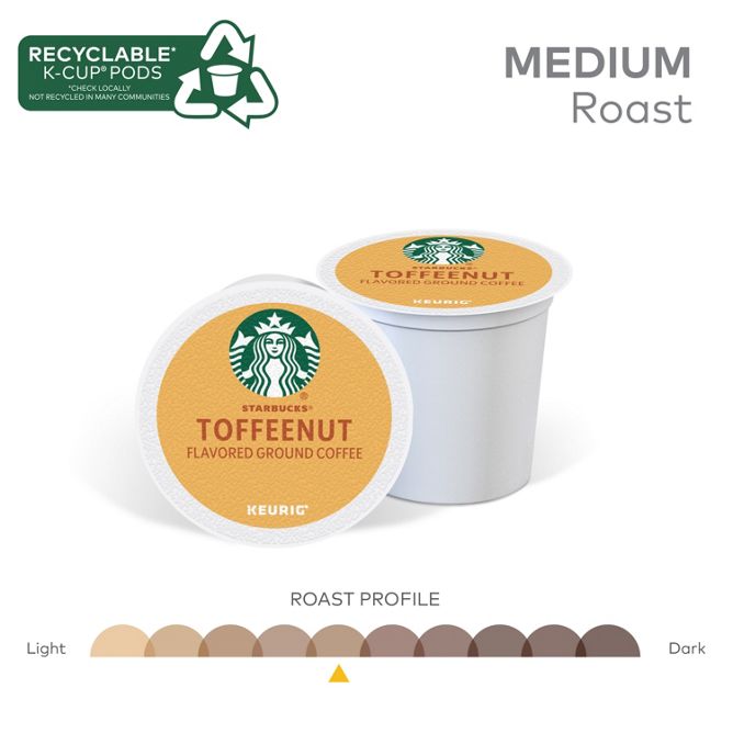 Starbucks Coffee Toffeenut K-Cup Pods