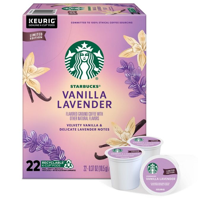 Starbucks Coffee Vanilla Lavender K-Cup Pods