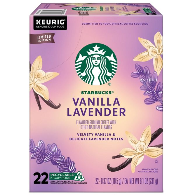 Starbucks Coffee Vanilla Lavender K-Cup Pods