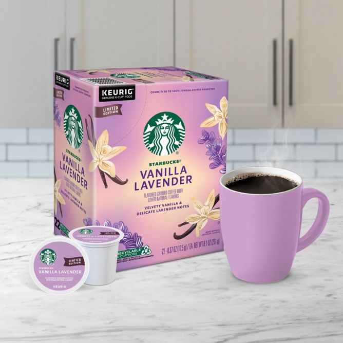 Starbucks Coffee Vanilla Lavender K-Cup Pods