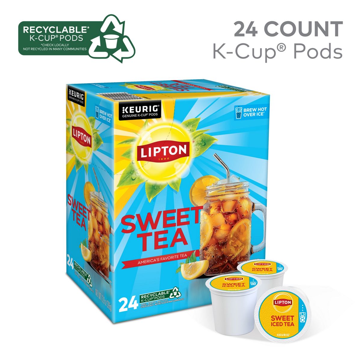 Lipton Sweet Iced Tea K-Cup Pods