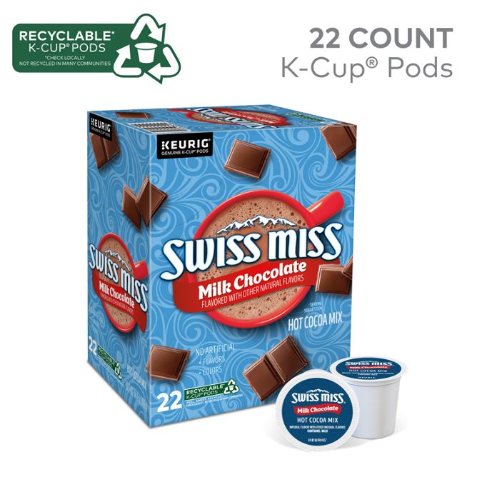 Swiss Miss Hot Cocoa Milk Chocolate K-Cup Pods