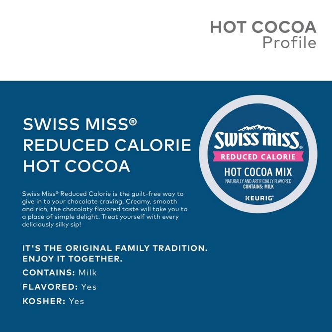 Swiss Miss Hot Cocoa Reduced Calorie K-Cup Pods