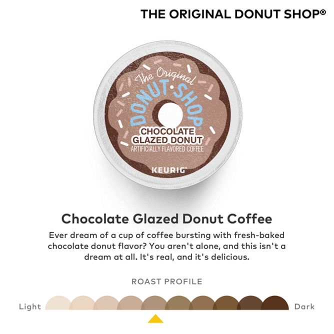 The Original Donut Shop Coffee Chocolate Glazed Donut K-Cup Pods