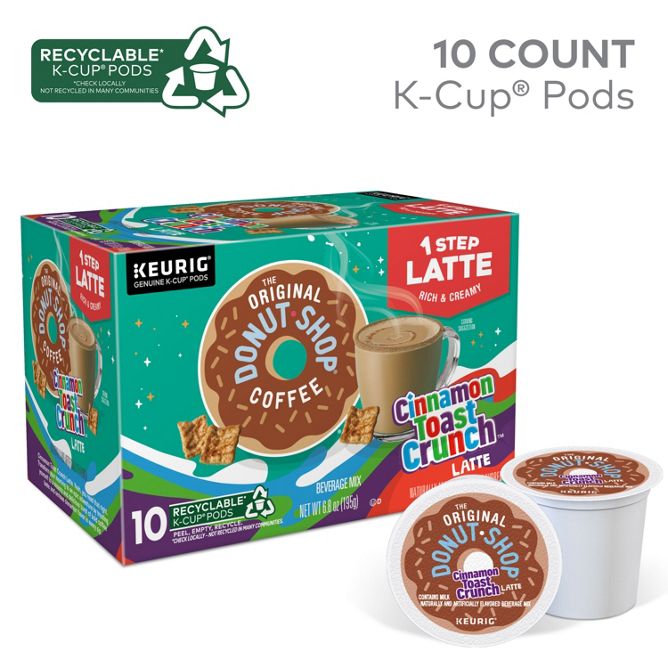 The Original Donut Shop Coffee Cinnamon Toast Crunch Latte K-Cup Pods