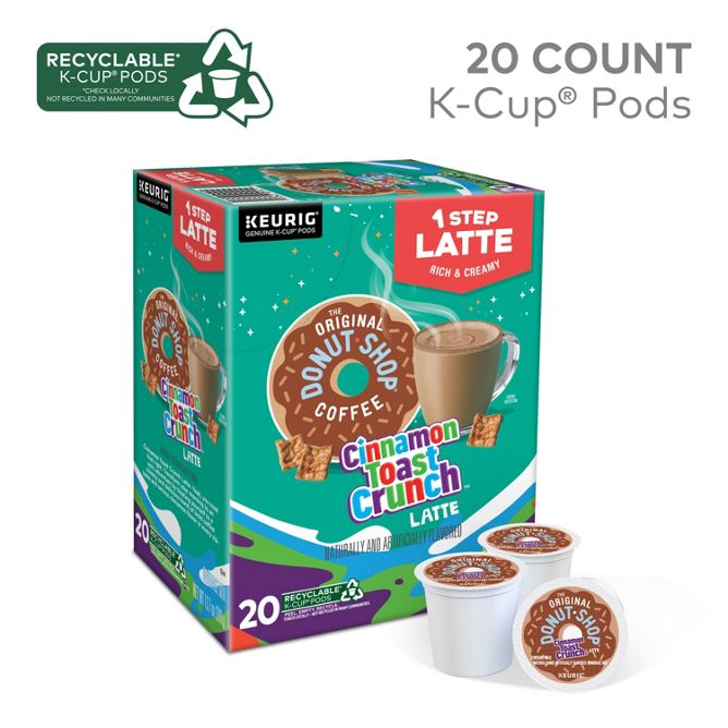 The Original Donut Shop Coffee Cinnamon Toast Crunch Latte K-Cup Pods
