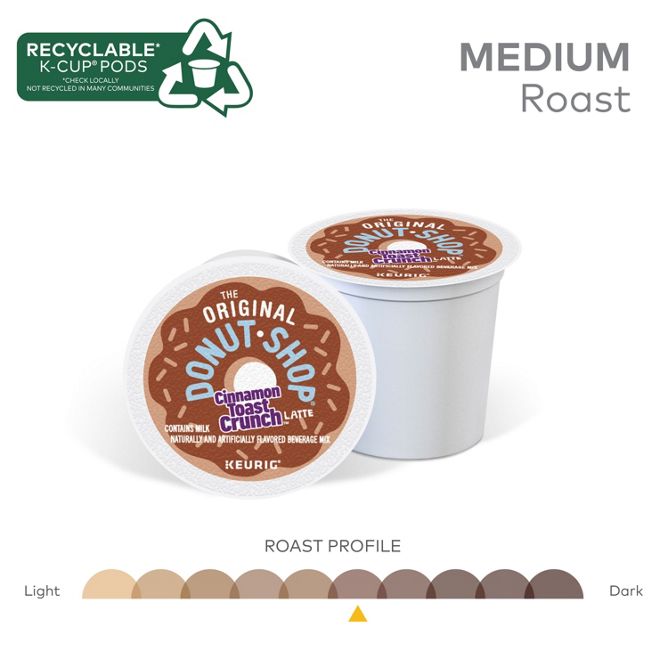 The Original Donut Shop Coffee Cinnamon Toast Crunch Latte K-Cup Pods