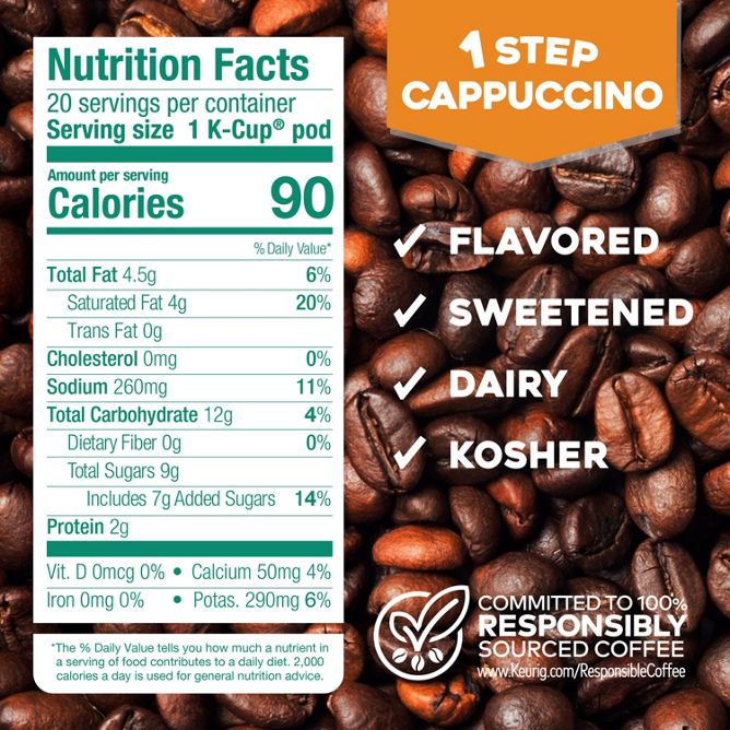 The Original Donut Shop Coffee Classic Cappuccino K-Cup Pods