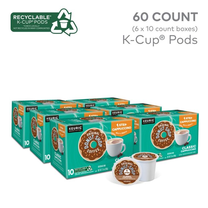 The Original Donut Shop Coffee Classic Cappuccino K-Cup Pods