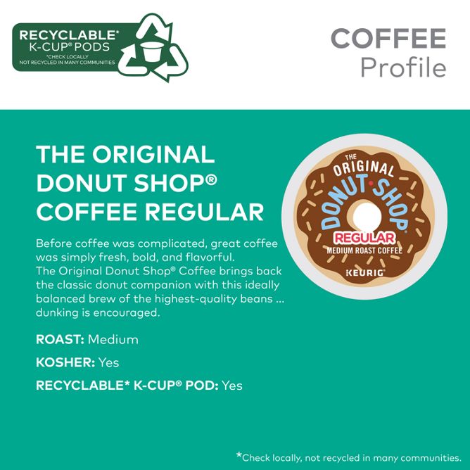 The Original Donut Shop Coffee Donut Shop (Regular) K-Cup Pods