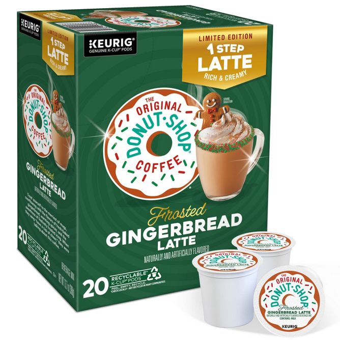 The Original Donut Shop Coffee Frosted Gingerbread Latte K-Cup Pods