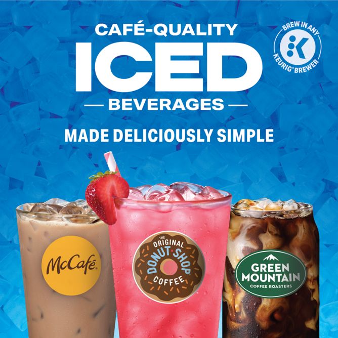 The Original Donut Shop Coffee Iced Refreshers Berry Chill K-Cup Pods