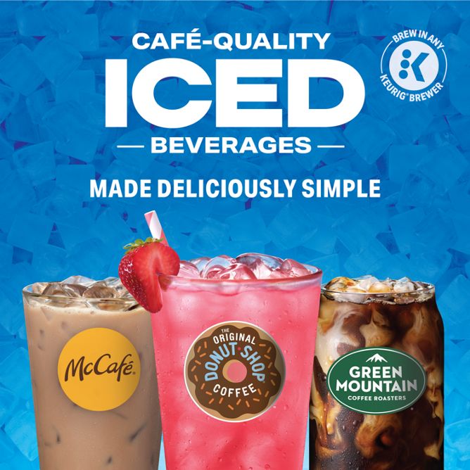 The Original Donut Shop Coffee Iced Refreshers Mango Dragonfruit Lemonade K-Cup Pods