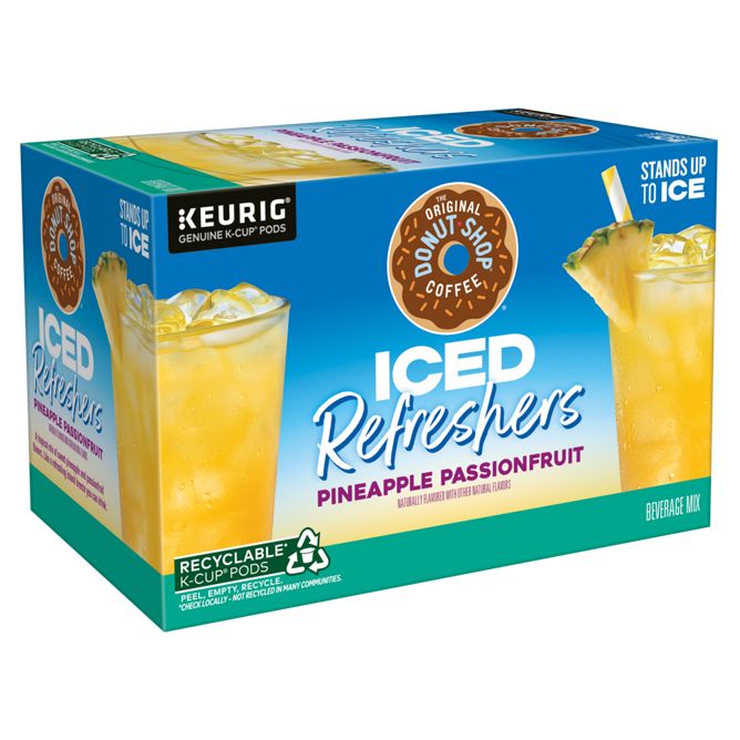 The Original Donut Shop Coffee Iced Refreshers Pine Pas K-Cup Pods