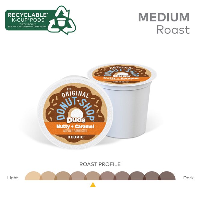 The Original Donut Shop Coffee Nutty + Caramel K-Cup Pods