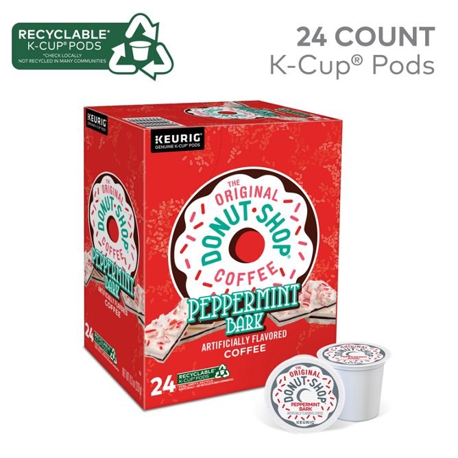 The Original Donut Shop Coffee Peppermint Bark K-Cup Pods