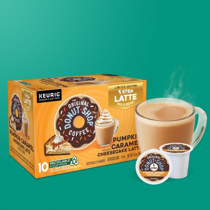 The Original Donut Shop Coffee Pumpkin Caramel Cheesecake Latte K-Cup Pods