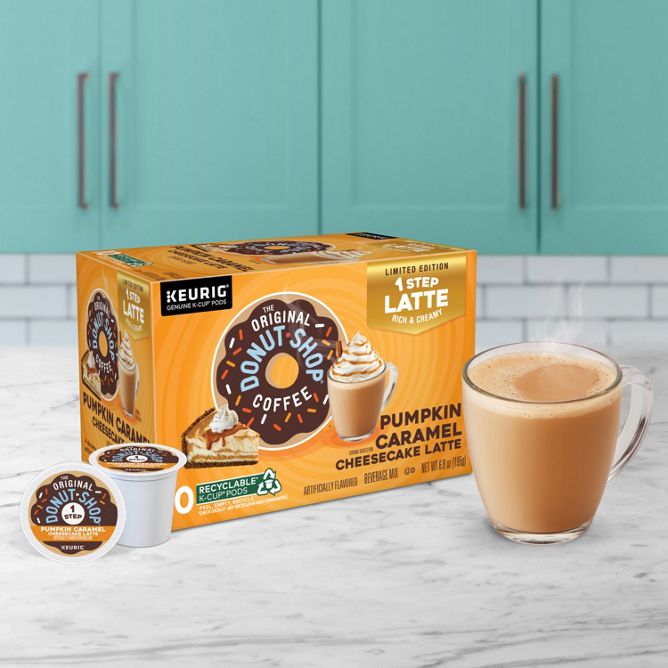 The Original Donut Shop Coffee Pumpkin Caramel Cheesecake Latte K-Cup Pods
