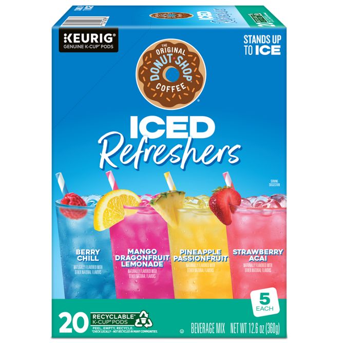 The Original Donut Shop Coffee Refreshers Variety Pack K-Cup Pods