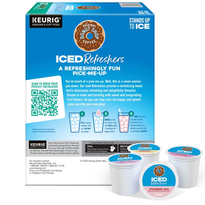 The Original Donut Shop Coffee Refreshers Variety Pack K-Cup Pods