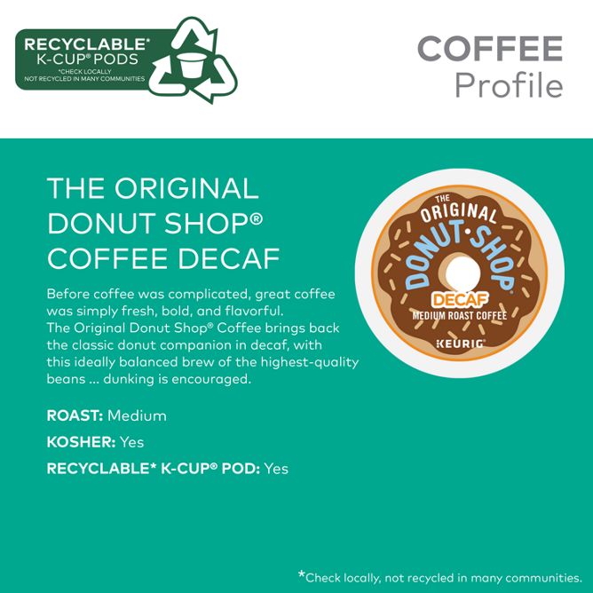 The Original Donut Shop Coffee The Original Donut Shop (Decaf) K-Cup Pods