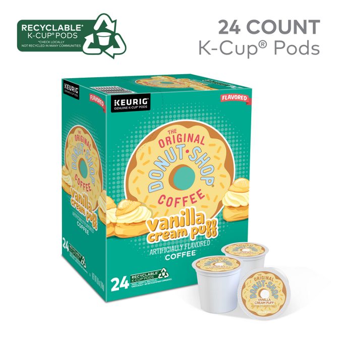 The Original Donut Shop Coffee Vanilla Cream Puff K-Cup Pods