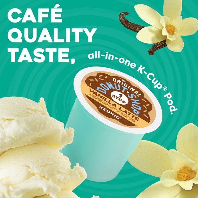 The Original Donut Shop Coffee Vanilla Latte K-Cup Pods