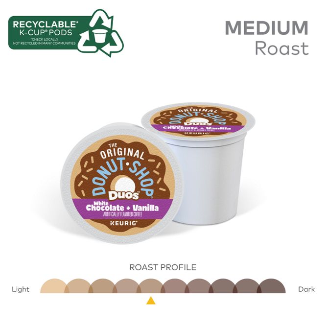 The Original Donut Shop Coffee White Chocolate + Vanilla K-Cup Pods