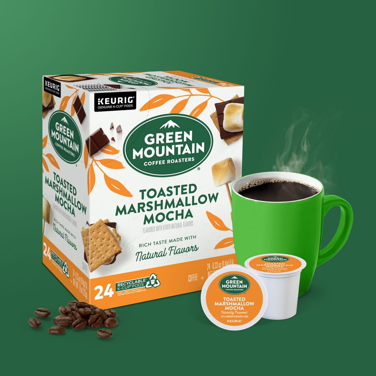 Green Mountain Coffee Roasters Toasted Marshmallow Mocha Coffee K-Cup Pods