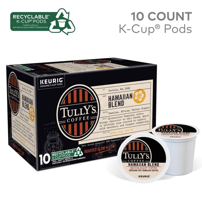 Tully's Coffee Hawaiian Blend K-Cup Pods