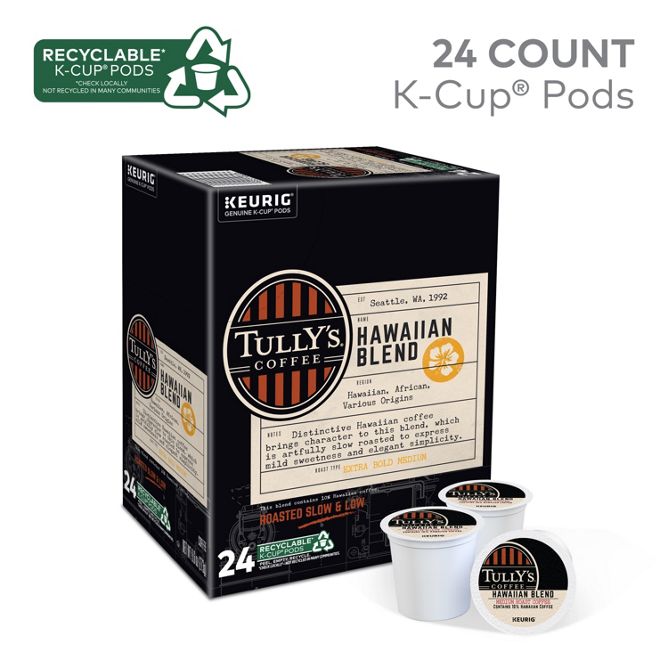 Tully's Coffee Hawaiian Blend K-Cup Pods