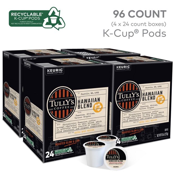 Tully's Coffee Hawaiian Blend K-Cup Pods